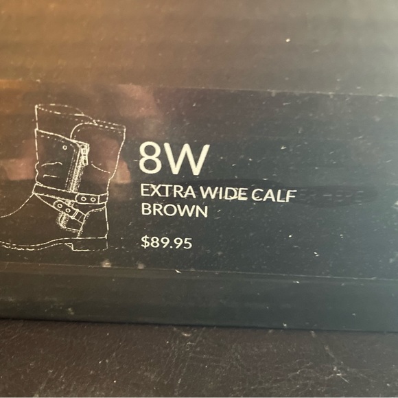 LANE BRYANT BROWN BOOTS 8w - Picture 6 of 7